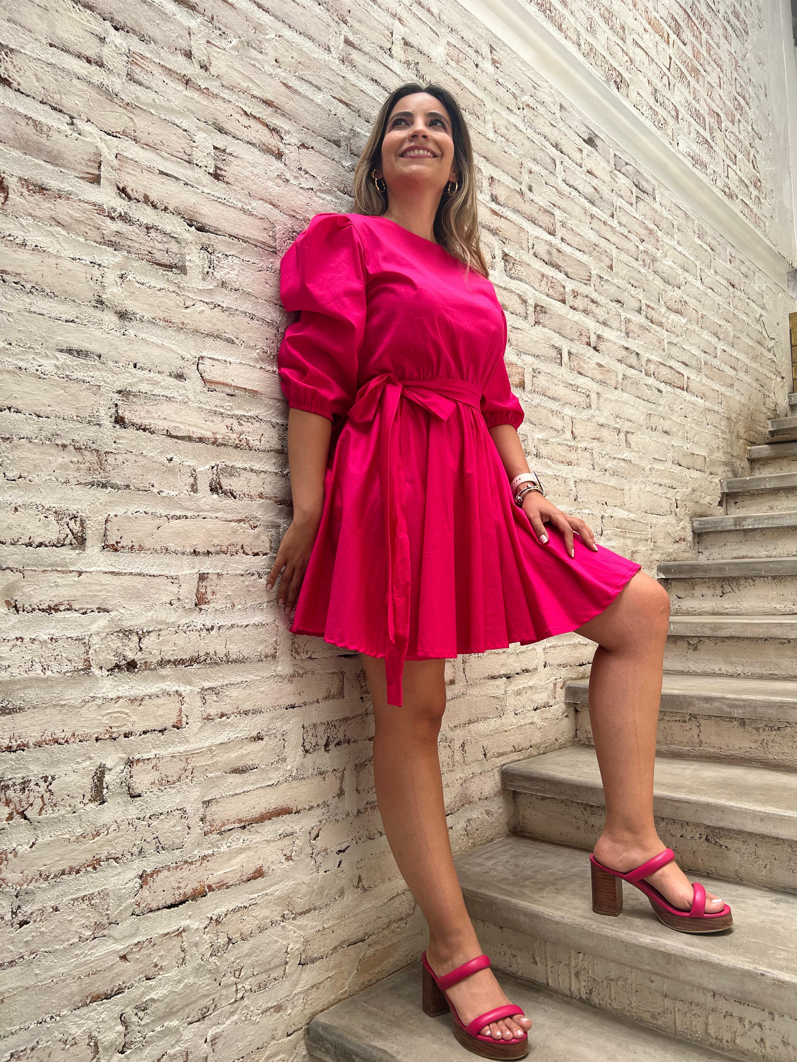 VESTIDO FALDA ROTONDA CORTO